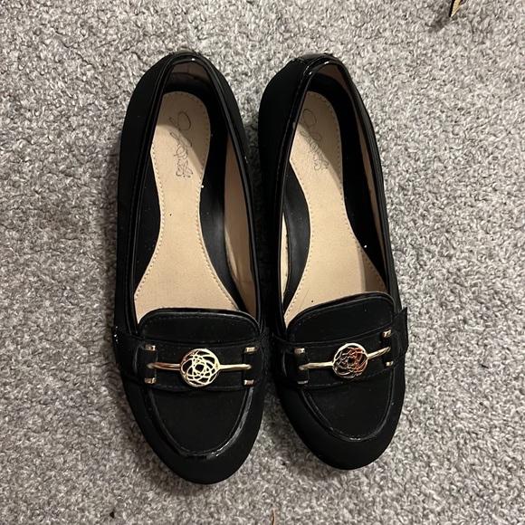 Black healed flats - Picture 2 of 3